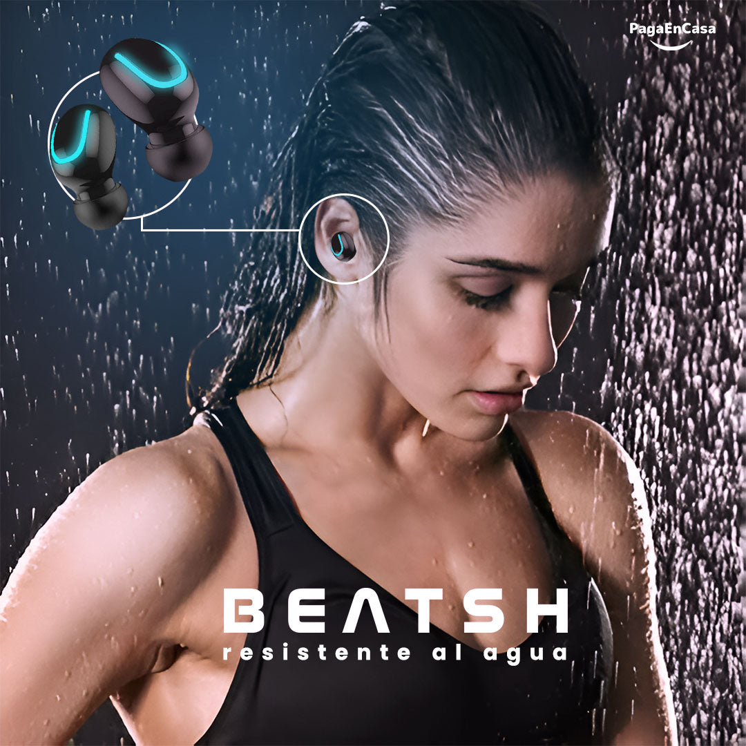 BEATSH - Audífonos Bluetooth 5.1 Waterproof