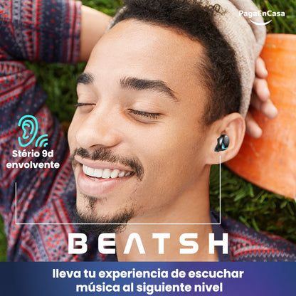 BEATSH - Audífonos Bluetooth 5.1 Waterproof