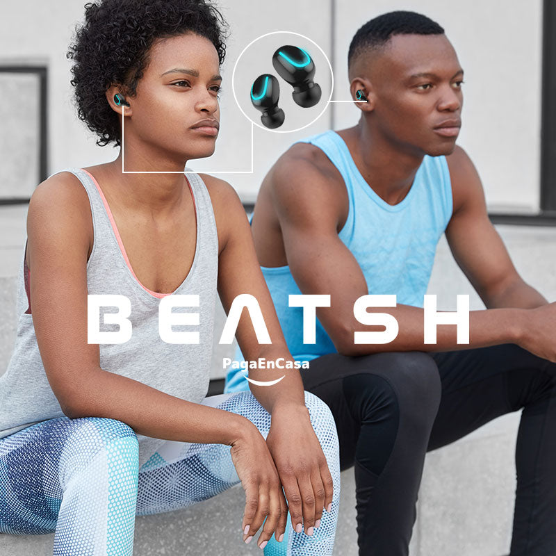 BEATSH - Audífonos Bluetooth 5.1 Waterproof