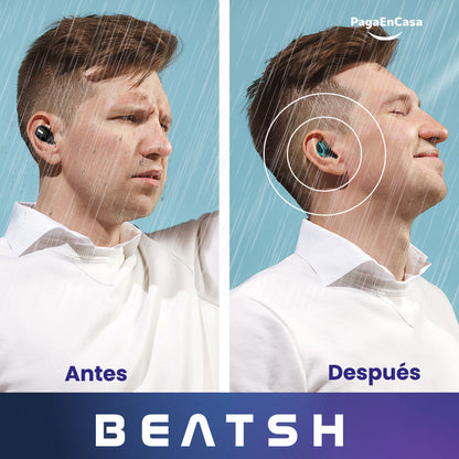 BEATSH - Audífonos Bluetooth 5.1 Waterproof